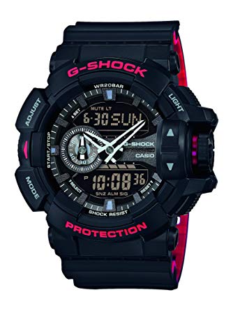 Casio GA-400HR-1AER Mens G-Shock World Time Black Combi Watch